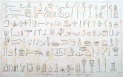 Caracteres hierophyphiques pris dans differens Temples d'Egypte